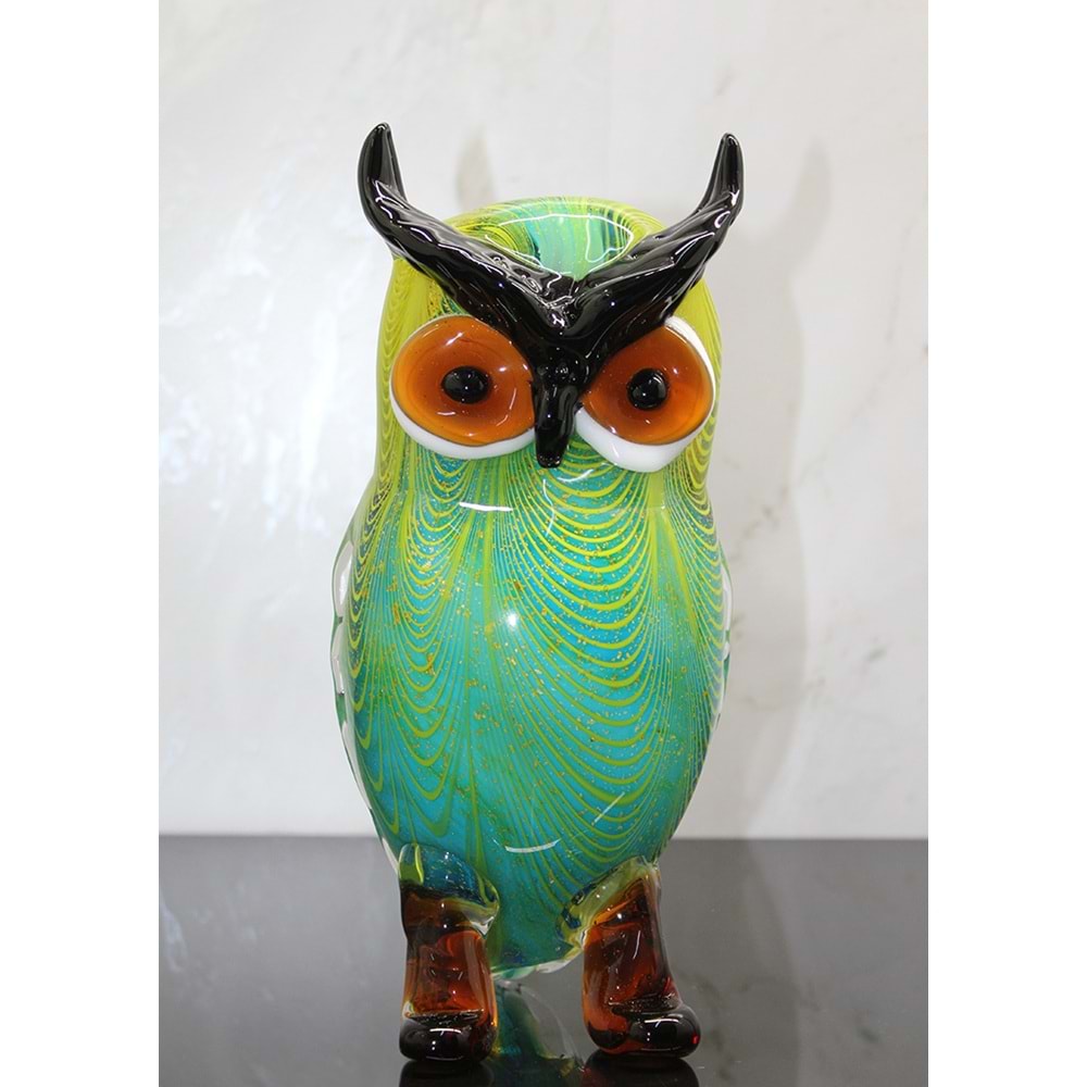 Murano Cam Baykuş Figürü Alk5235