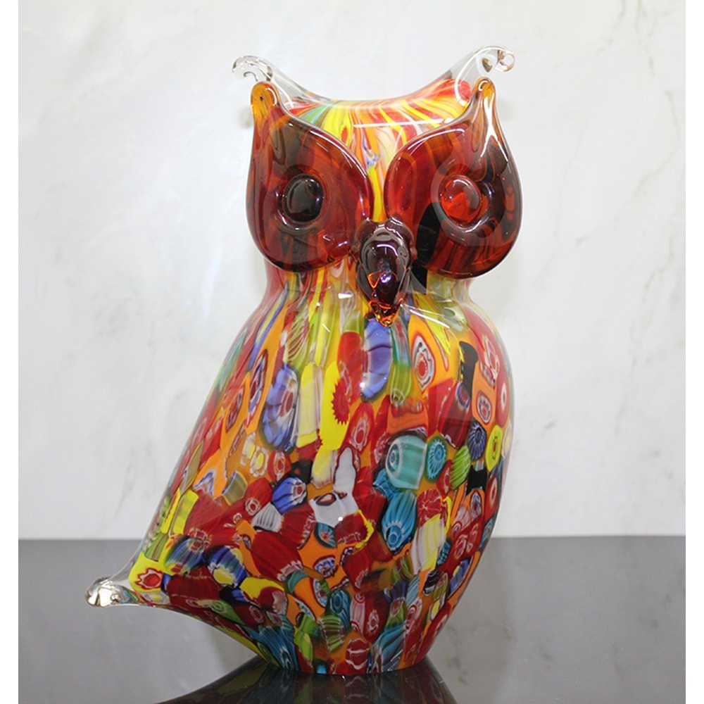Murano Cam Baykuş Figürü Alk5236