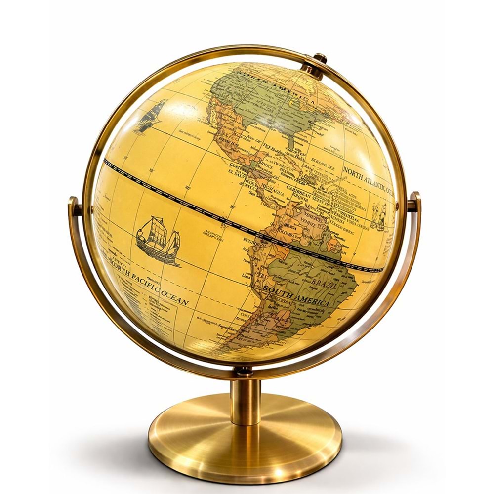 Dekoratif Masa Üstü Dünya Küre Alk5256