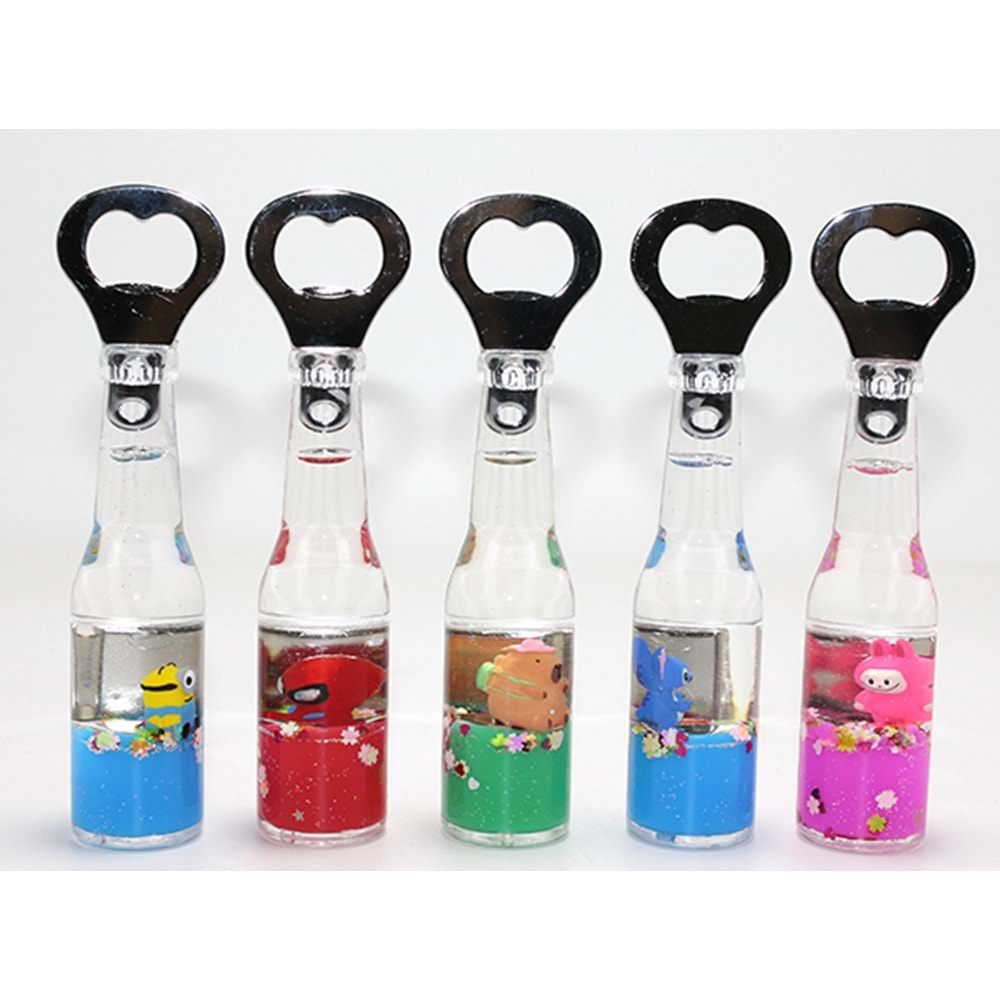 Batmayan Şişe Açacağı Magnet Spiderman, Labubu,Kapibara, Stitch, Minion Alk5279