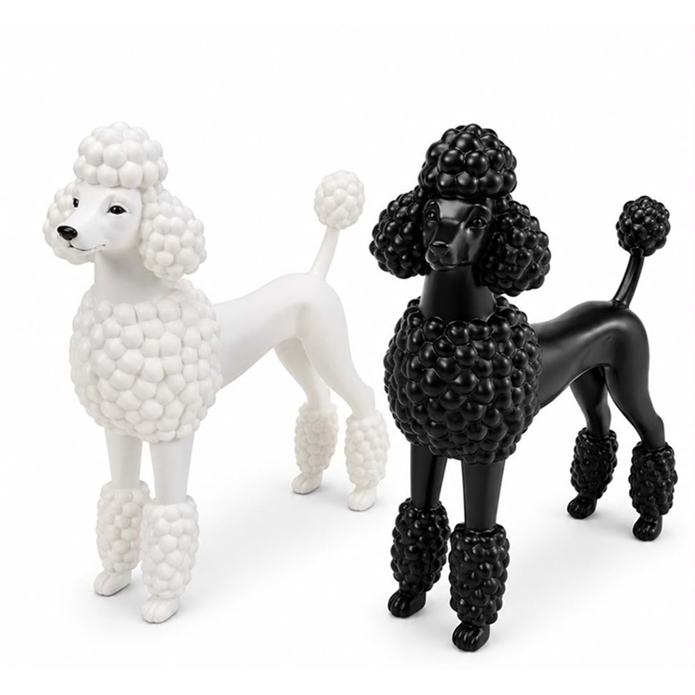 Dekoratif Kaniş Köpek Biblosu Polyester Masa Üstü Obje Alk5305