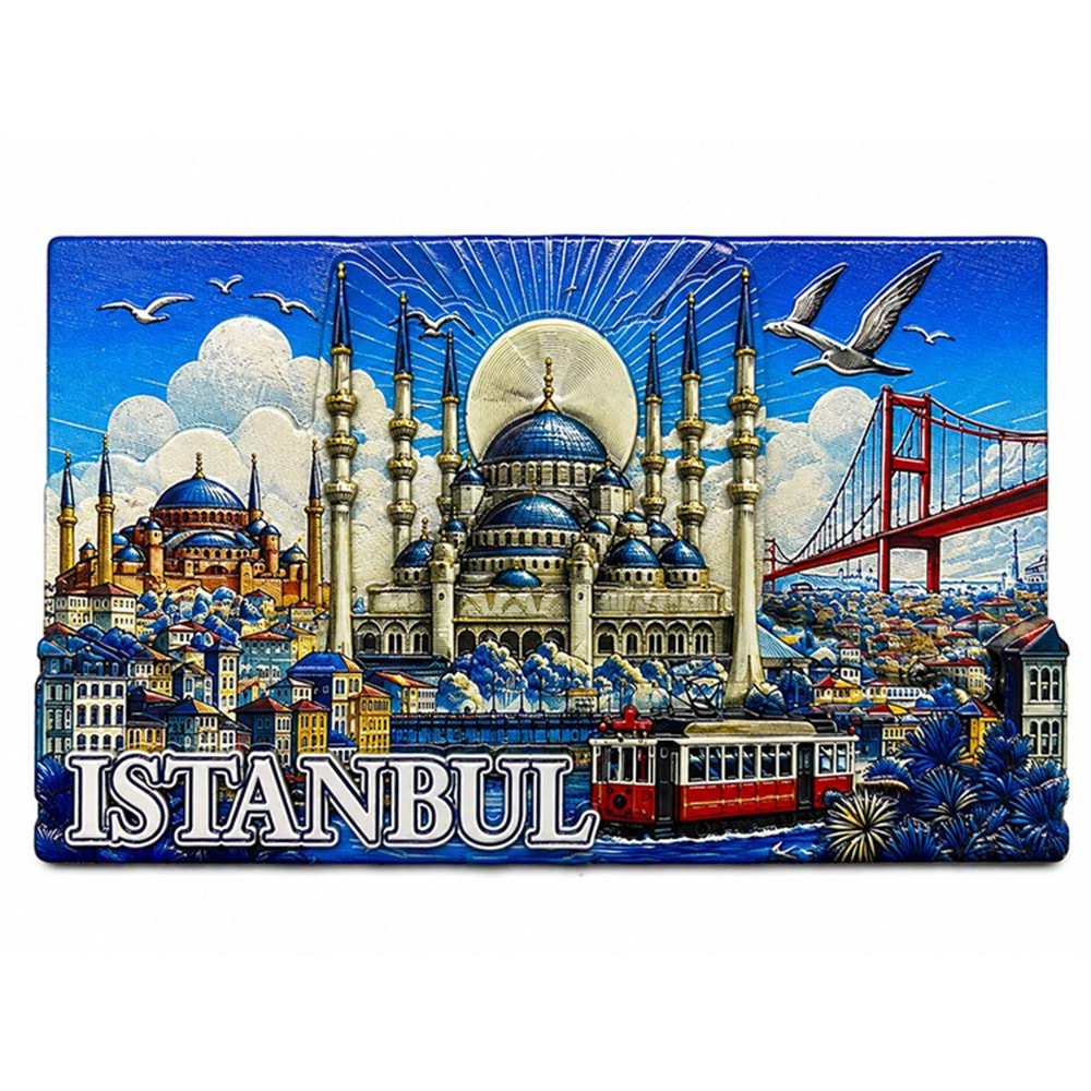 İstanbul Temalı Silikon Buzdolapı Süsü Magnet Alk5379