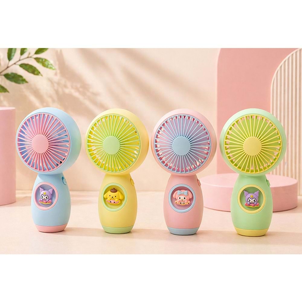 Kuromi Serisi Mini Şarjlı El Fanı Alk5635