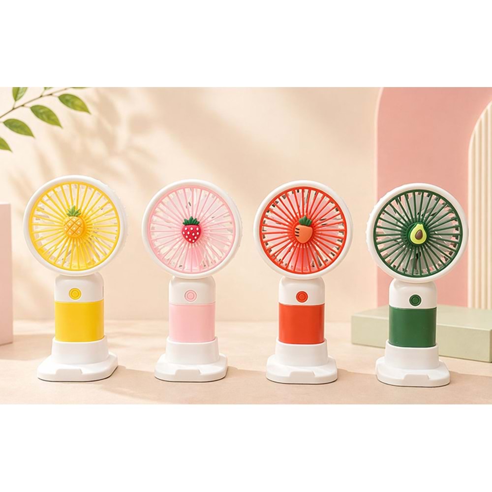 Mini Şarjlı El Fanı 3 Kademeli Alk5637