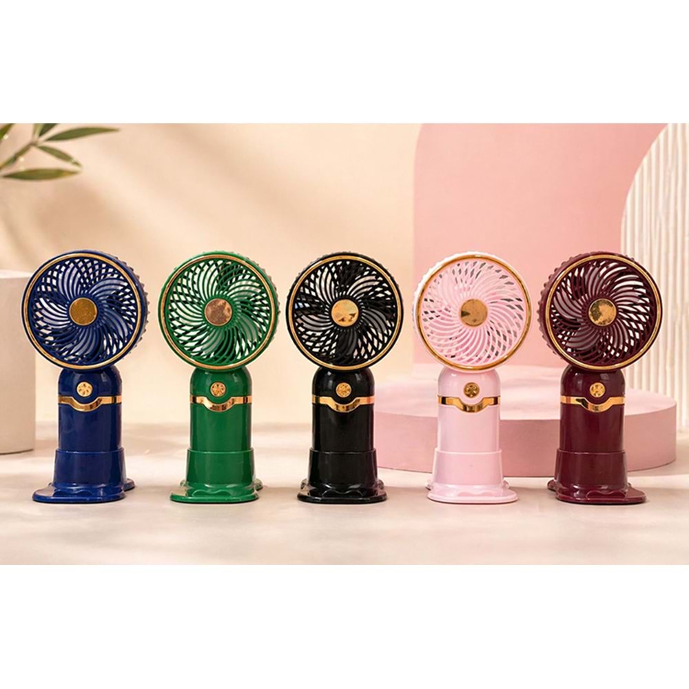 Mini Şarjlı El Fanı 3 Kademeli Alk5656