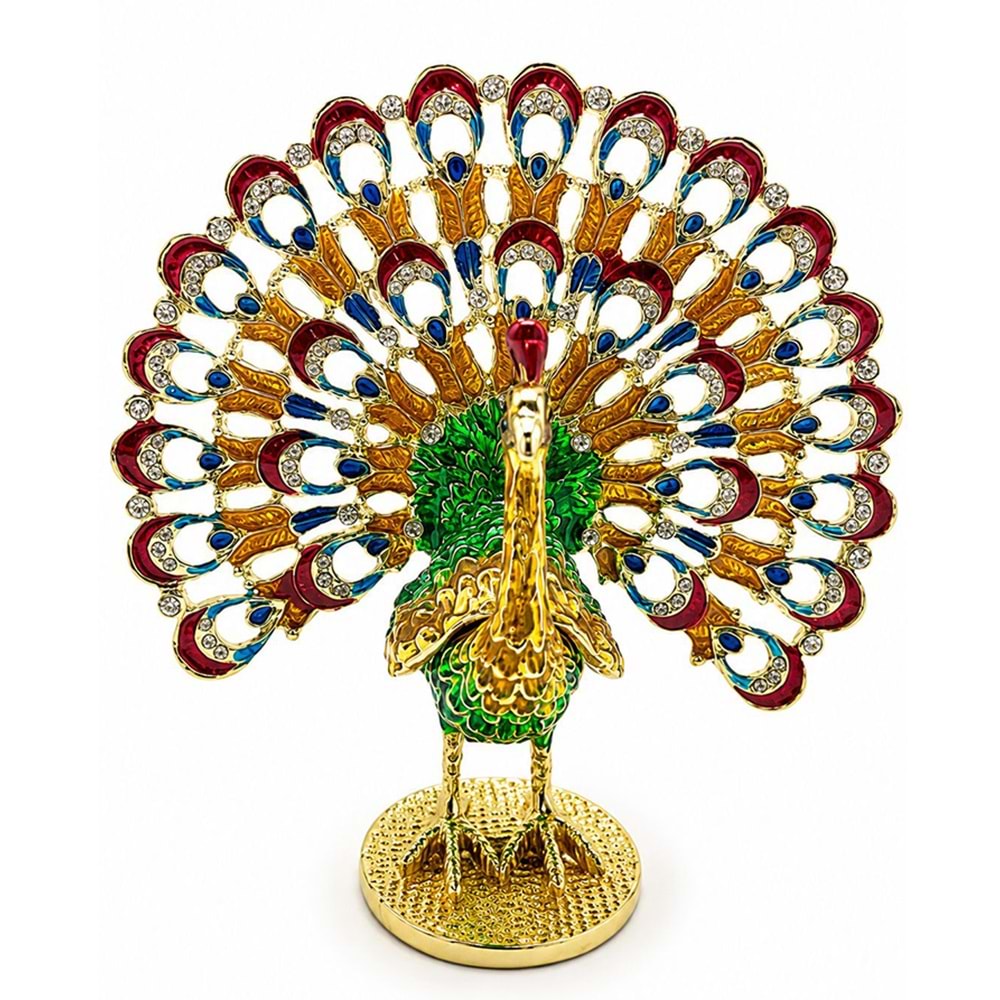 Swaroski Taşlı Tavuskuşu Alk5712