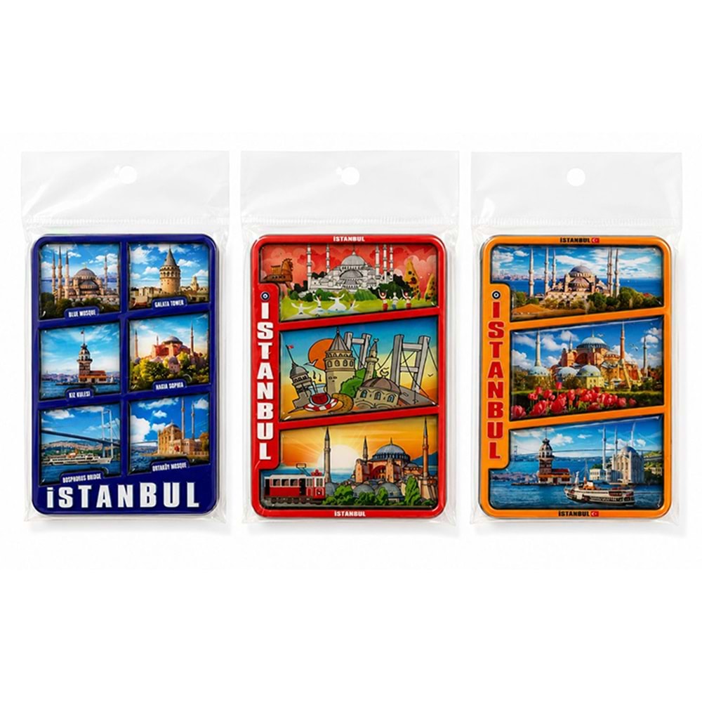 İstanbul Temalı Ahşap Buzdolapı Süsü Magnet Alk5824