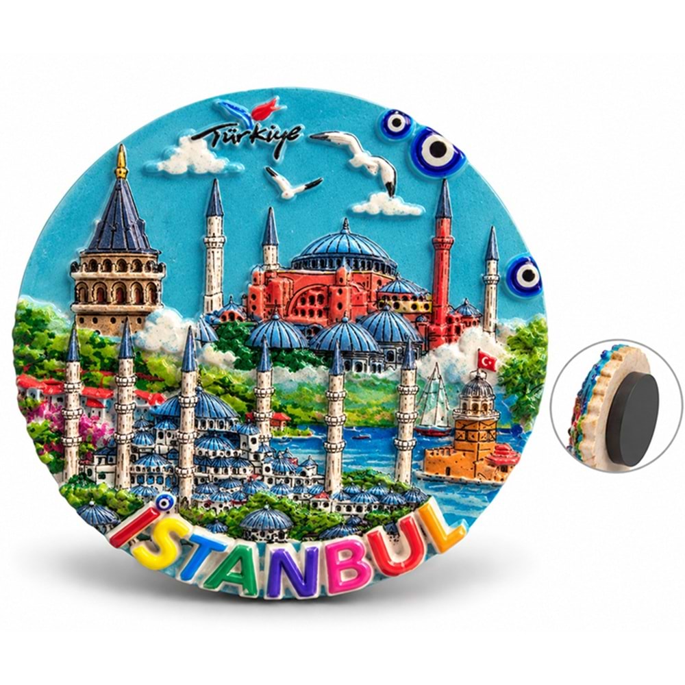 İstanbul Temalı Polyester Magnet Alk5863