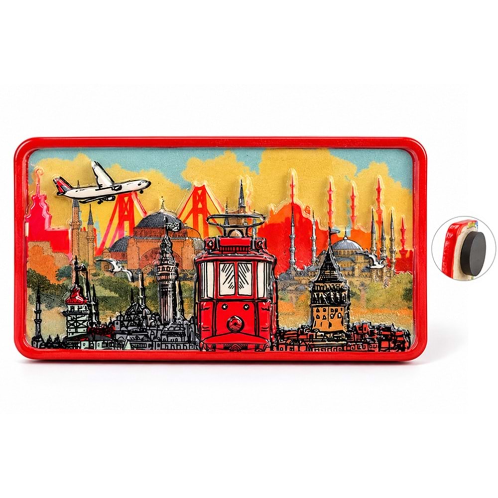 İstanbul Temalı Polyester Magnet Alk5866