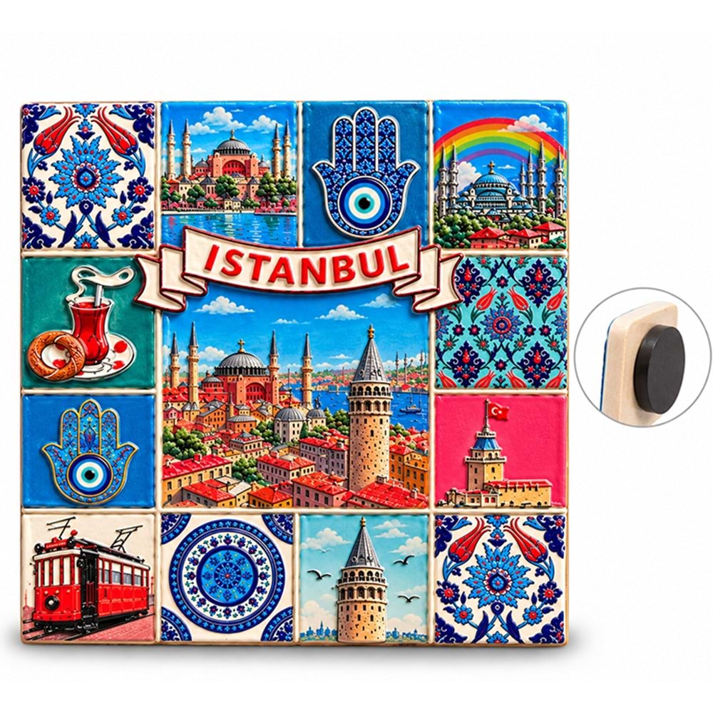 İstanbul Temalı Polyester Magnet Alk5868
