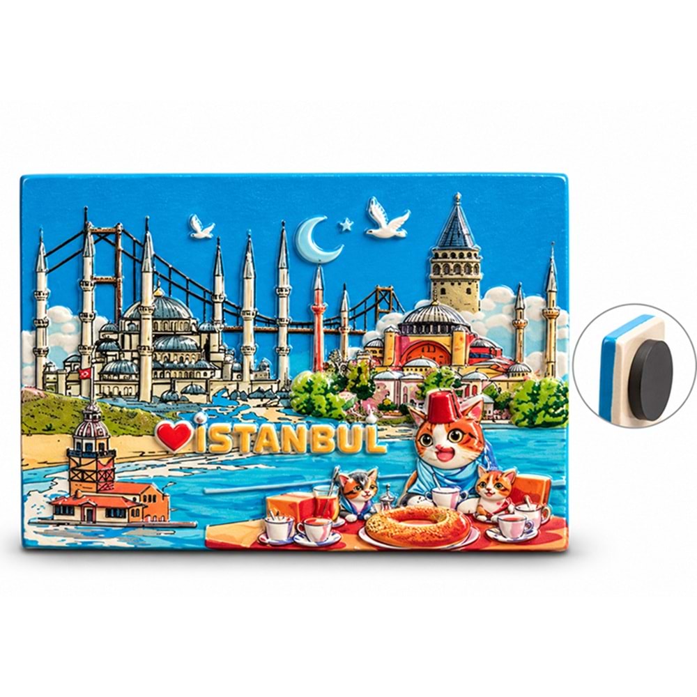 İstanbul Temalı Polyester Magnet Alk5876