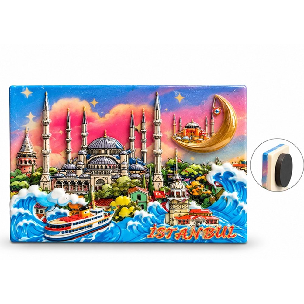 İstanbul Temalı Polyester Magnet Alk5877