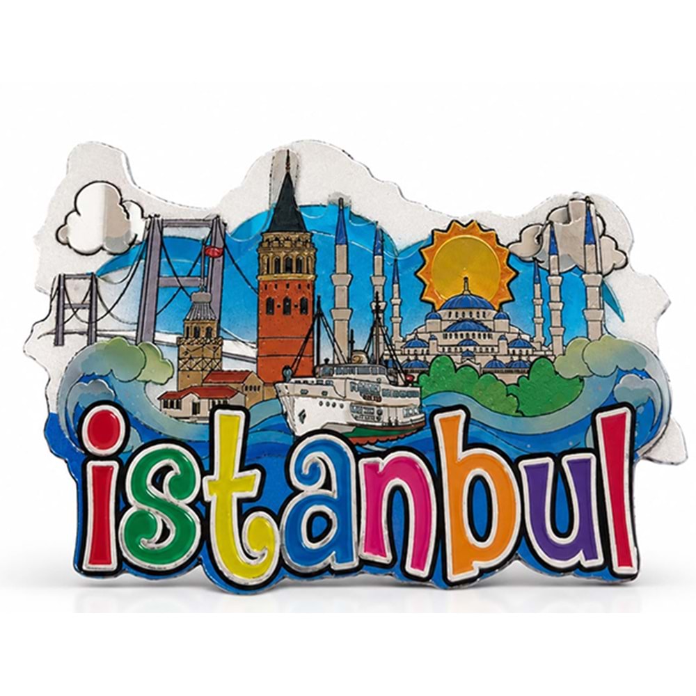 İstanbul Temalı Ahşap Buzdolapı Süsü Magnet Alk5940