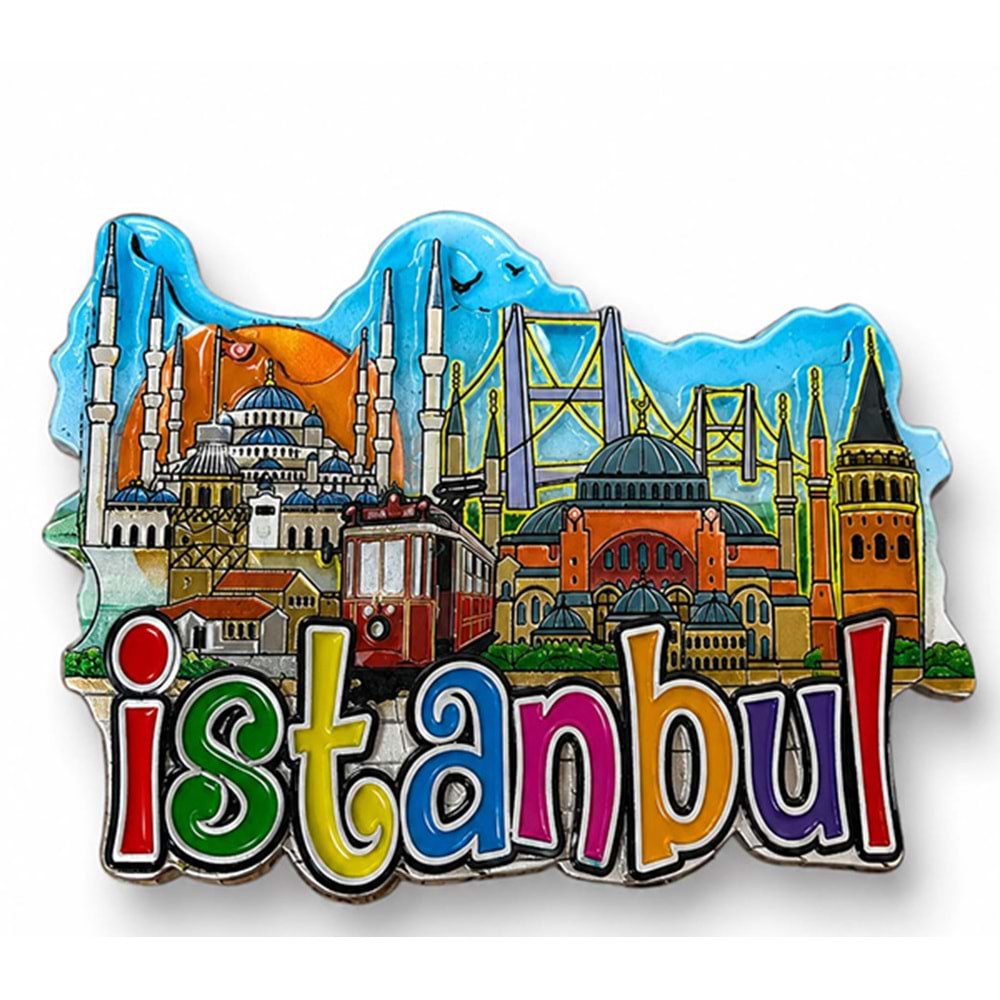 İstanbul Temalı Silikon Buzdolapı Süsü Magnet Alk5944