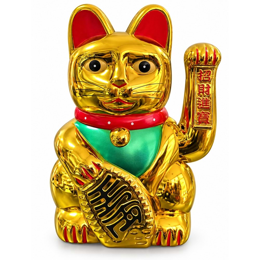 Güneş Enerjili Sallanan Şans Kedisi - Maneki Neko Alk6163