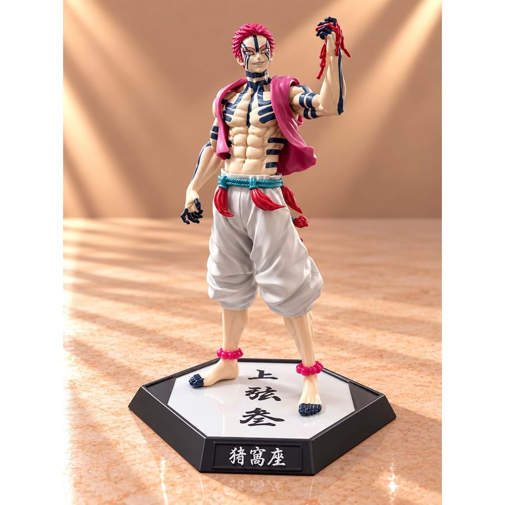 Demon Slayer Akaza Üst Ay 3 Anime Figürü 28 Cm Alk6590