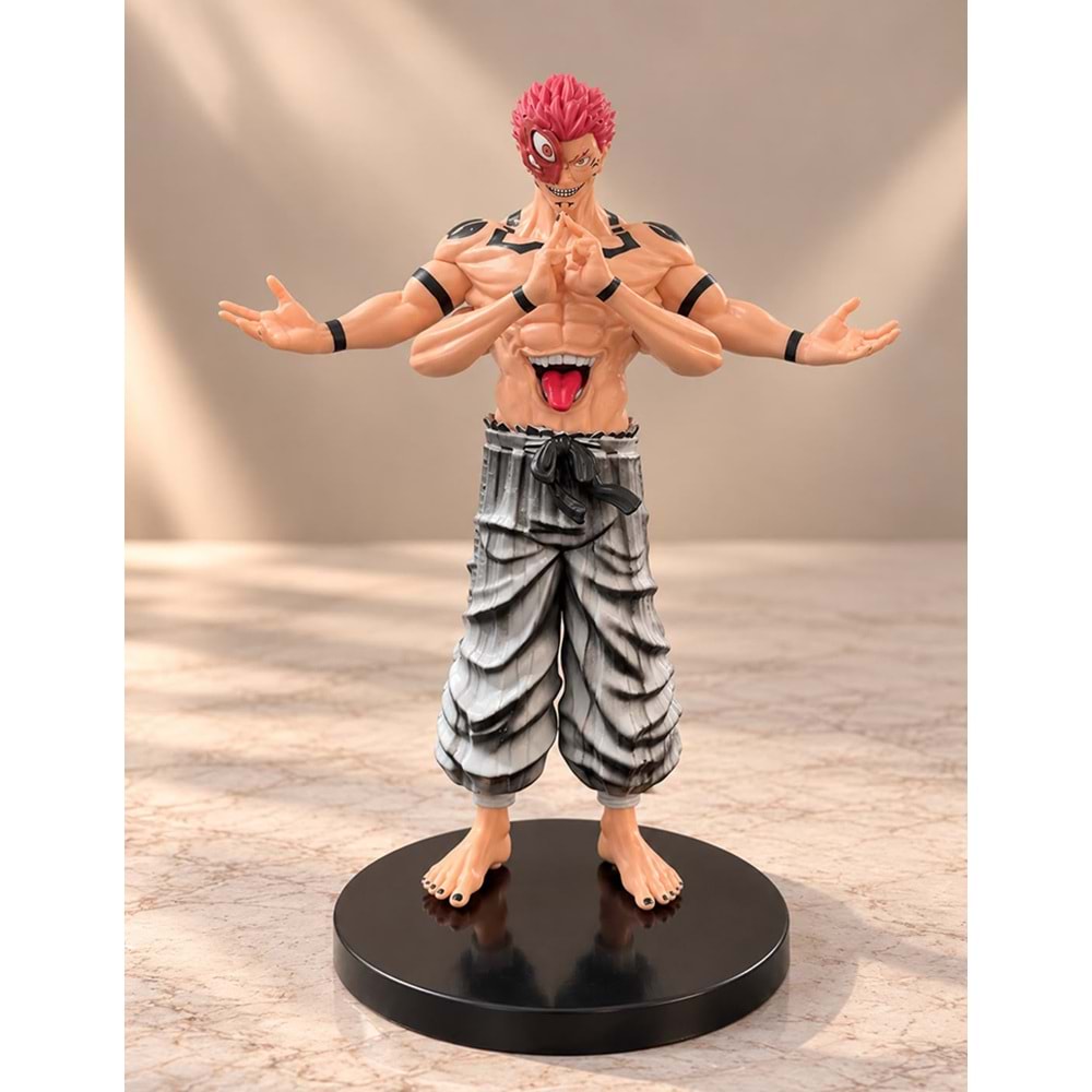 Jujutsu Kaisen Ryomen Sukuna Dört Kollu Anime Figürü 20 Cm Alk6622