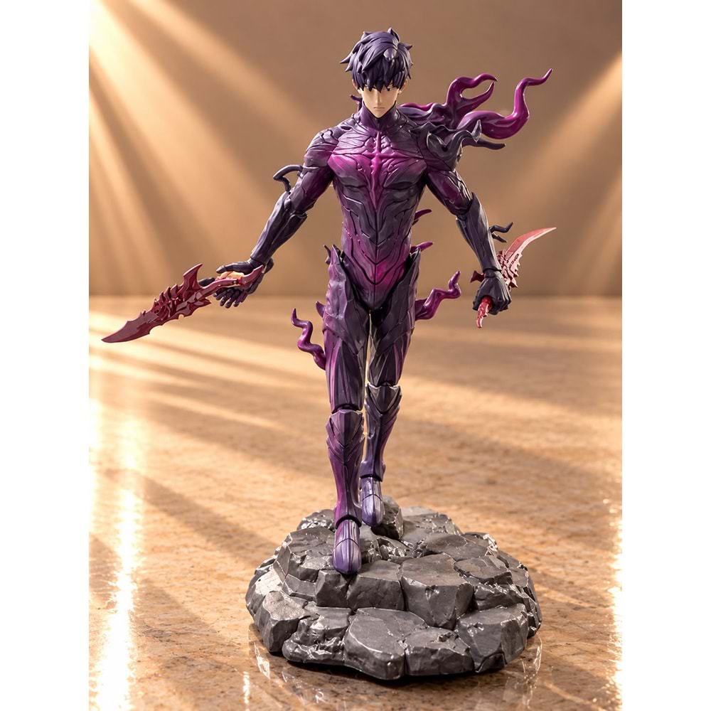 Solo Leveling Igris Kızıl Şövalye Çift Kılıçlı Anime Figürü Alk6636