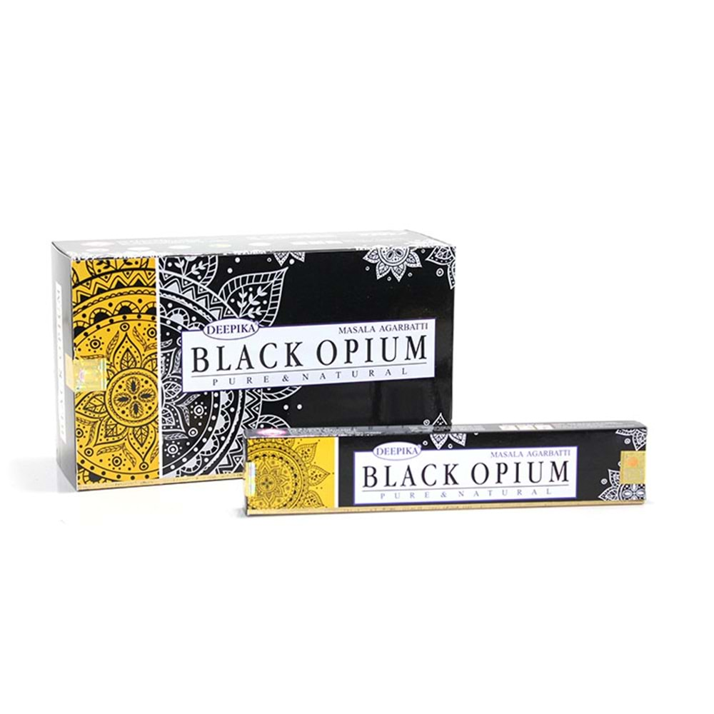 Deepıka Black Opıum Aromalı Çubuk Tütsü 15 Gr