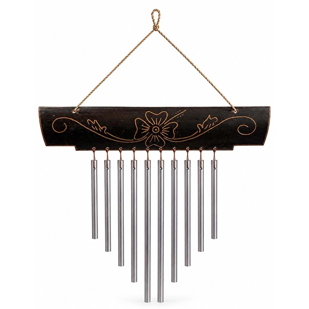 Bambu Metal Çubuklu Rüzgar Çanı No:1048