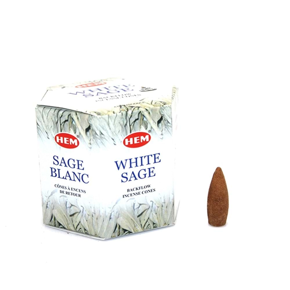 White Sage Aromalı Geri Akış Tütsü ( Backflow )