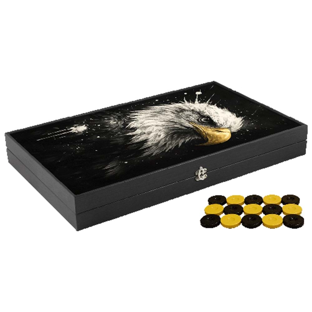 Özel Trendy Kartal Tasarımı Tavla