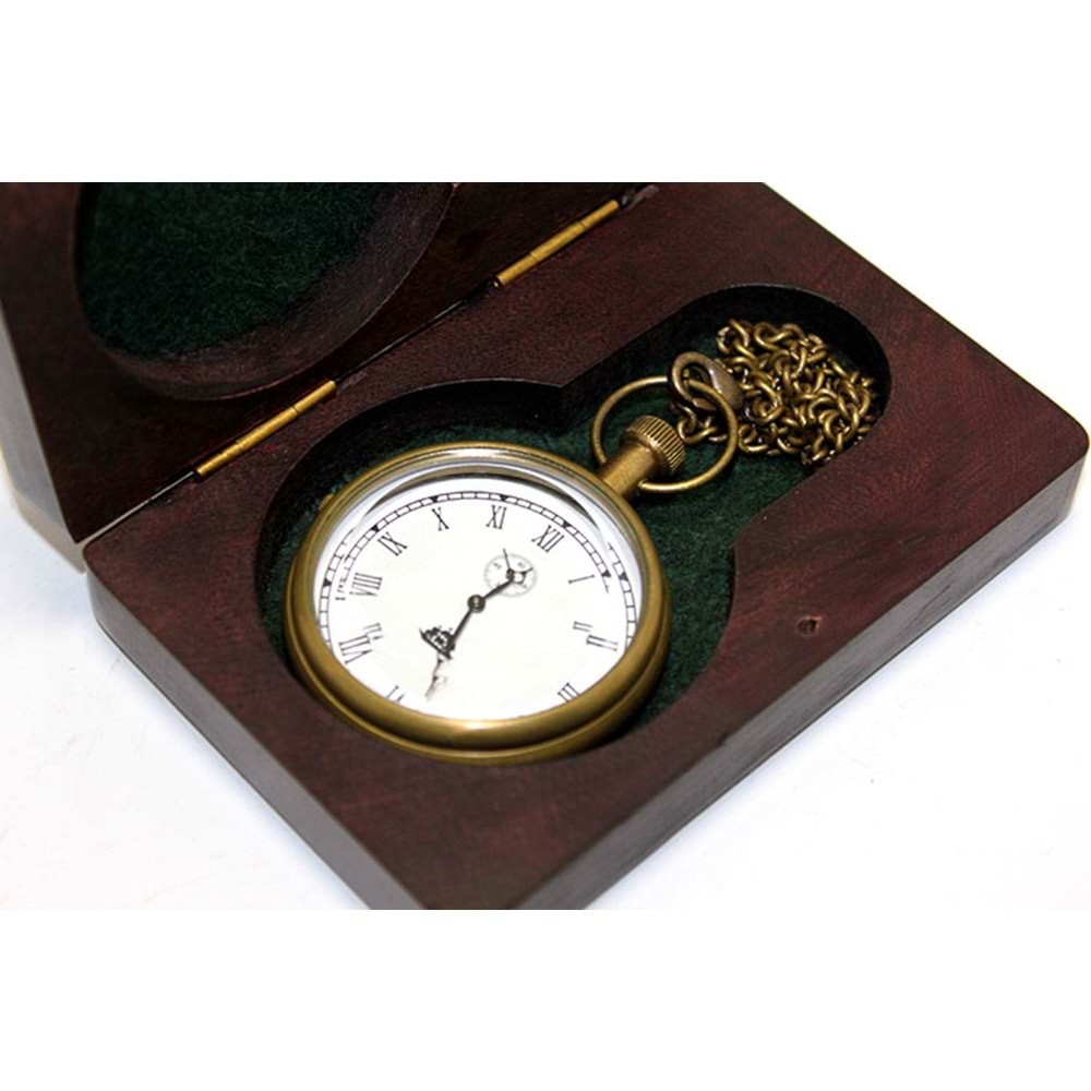 Ahşap Kutulu Köstekli Saat KSK36