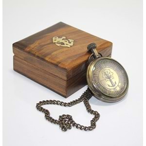 Kutulu Pirinç Köstekli Saat 15491