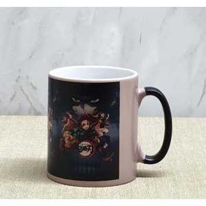 Porselen Renk Değiştiren Demon Slayer Kupa Bardak AAlk380