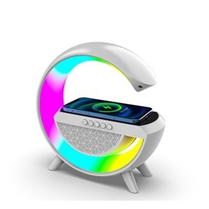 Akıllı Masa Lambası Hoparlör Led Işık & Kablosuz Şarj Alk2289