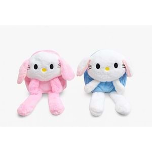 Peluş Işıklı Oynar Kulaklı My Melody ve Cinnamoroll Sırt Çantası Alk3012