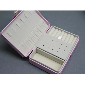 Deri Kaplamalı Makyaj Ve Takı Kutusu Alk3612