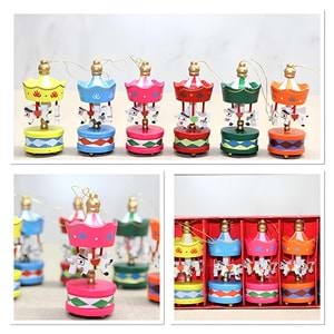 Ahşap 6'Lı Dekoratif Atlı Karınca Alk4394