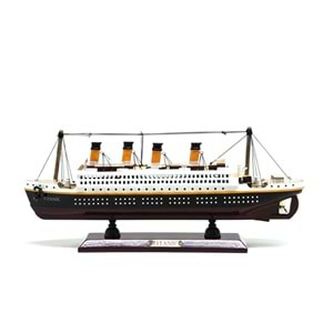 Özel Tasarım Ahşap Işıklı Titanik Gemi Alk4613