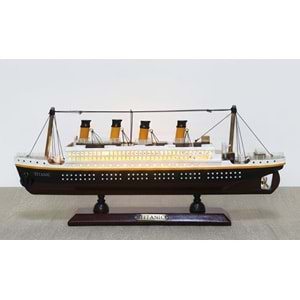 Özel Tasarım Ahşap Işıklı Titanik Gemi Alk4613