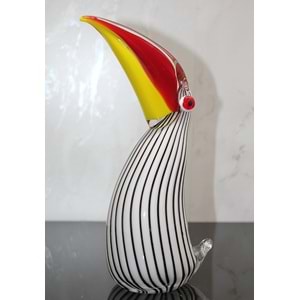 Murano Cam Tukan Kuşu Figürü Alk5186