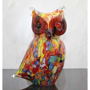Murano Cam Baykuş Figürü Alk5236