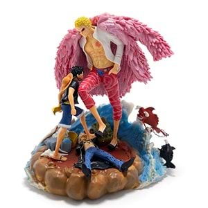 Anime One Piece Luffy & Donquixote Figürü Alk5317