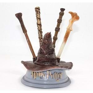 Harry Potter Seçmen Şapka ve 4'lü Asa Kalem Seti Biblo İk028