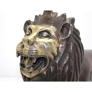 Metal Aslan Biblosu 60 Cm KSK263