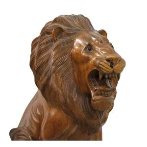 Ahşap Aslan Figürü 50 cm ST00037