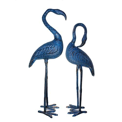 Metal İkili Flamingo Seti 105-100 Cm 104100cmmavi