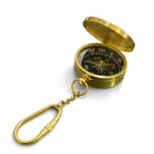 Pirinç Pusula Anahtarlık 2505A