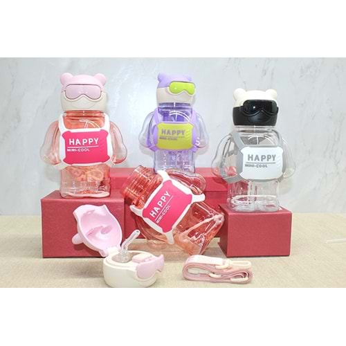 Sevimli 3D Desenli Su Matarası Bpa İçermez Alk3141