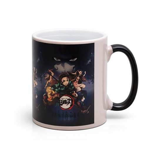 Porselen Renk Değiştiren Demon Slayer Kupa Bardak AAlk380