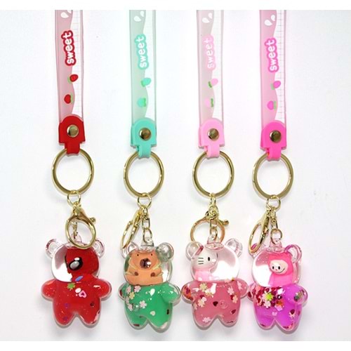 Sulu Silikon Anahtarlık Spiderman, Labubu,Kapibara, Hello Kitty Alk5283
