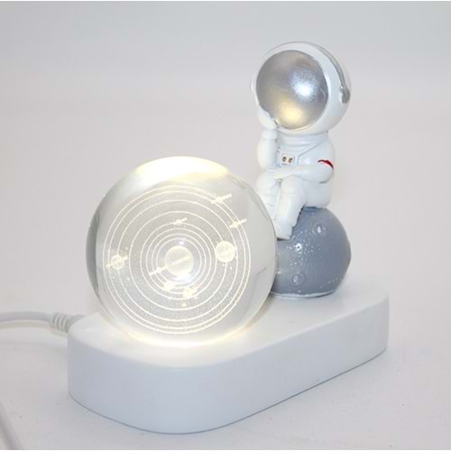 Astronot Ledli Küre Alk1174