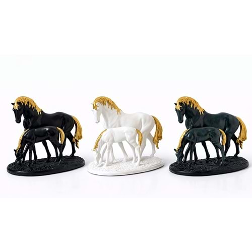 Polyester Yavrulu At Figürü Alk1629