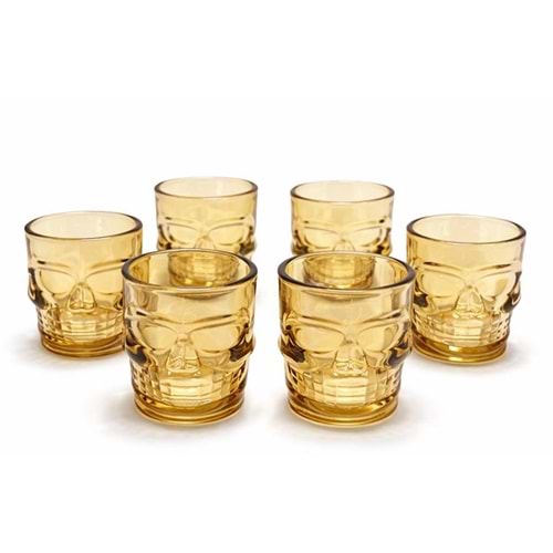 6'Lı Kurukafa Cam Shot Bardağı Alk2160