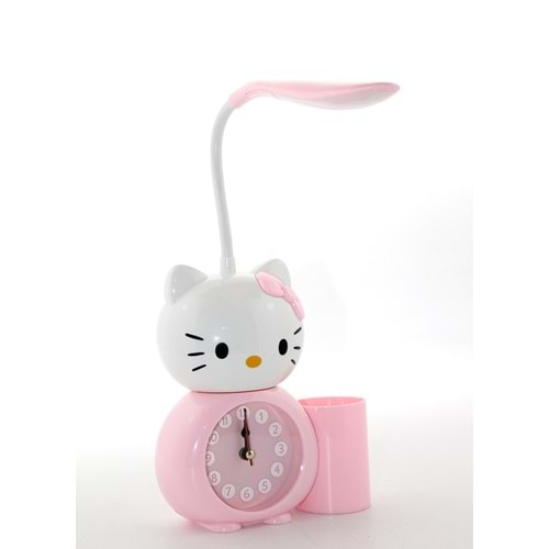 Hello Kitty Masa Lambası Saat Ve Kalemlik Alk2584